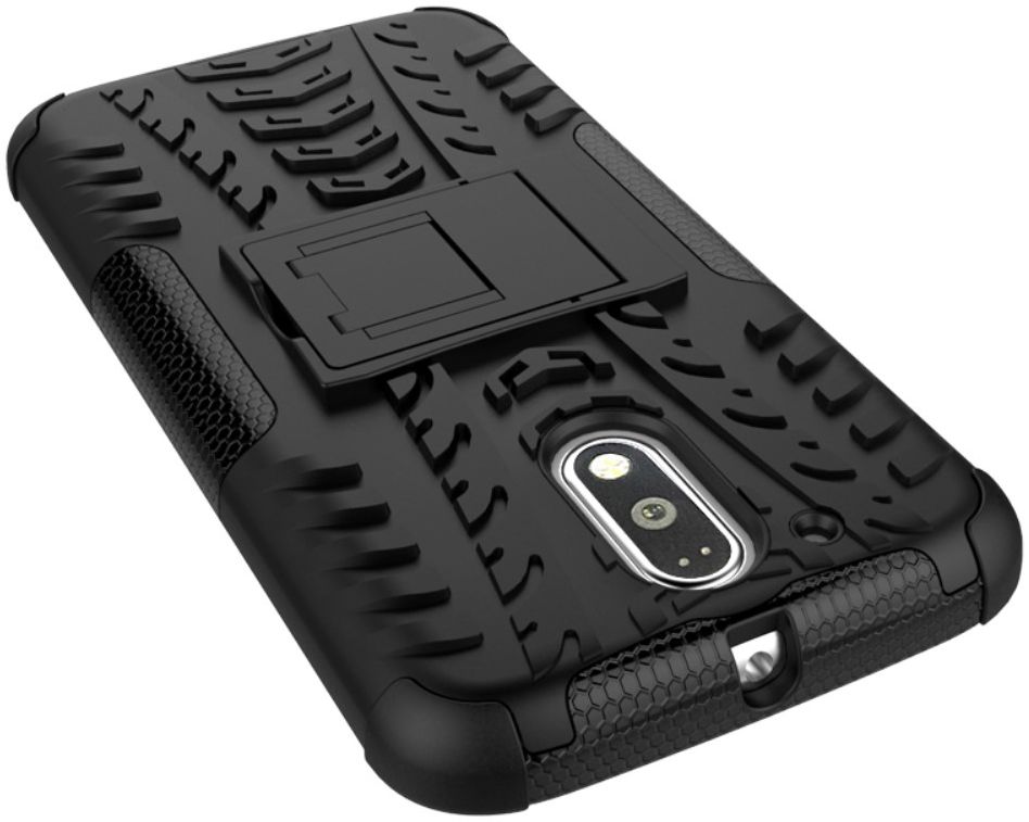 Hybride Motorola Moto G4 Hoesje Zwart afbeelding 3