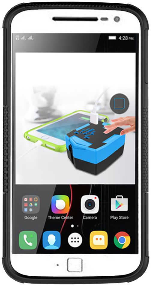 Hybride Motorola Moto G4 Hoesje Zwart afbeelding 5