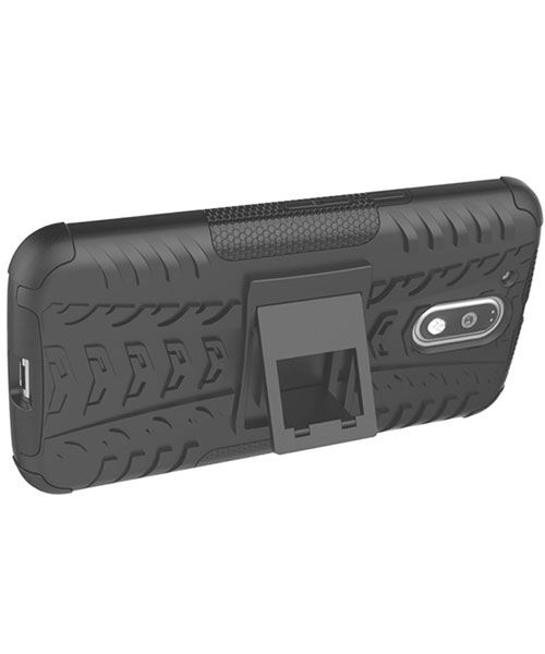 Hybride Motorola Moto G4 Hoesje Oranje afbeelding 5
