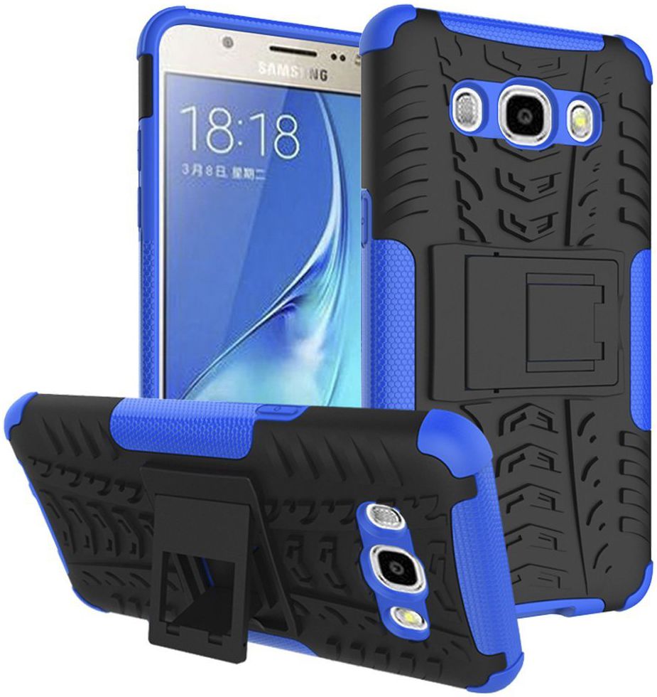 Samsung Galaxy J5 (2016) Hybrid Kickstand Hoesje Blauw afbeelding 1