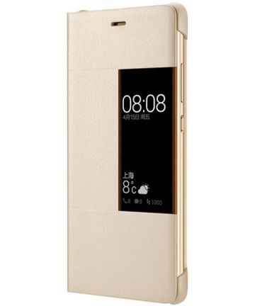 Huawei P9 Plus View Cover Goud Hoesjes