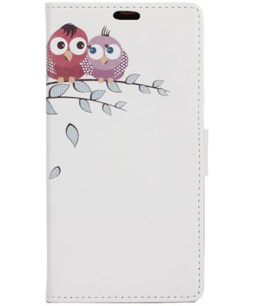 Huawei P9 Plus Portemonnee Flip Hoesje Print Owl Tree Hoesjes