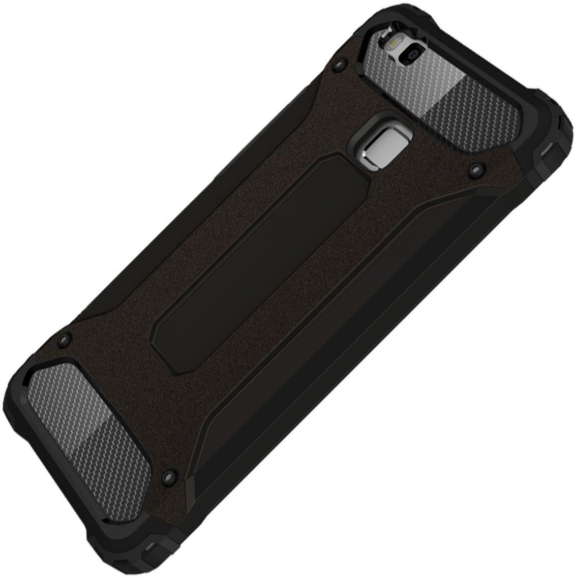 Huawei P9 Lite Armor Guard Hybrid Case Zwart afbeelding 3