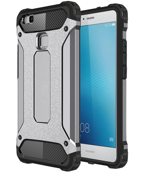 Huawei P9 Lite Armor Guard Hybrid Case Grijs afbeelding 1