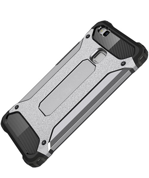 Huawei P9 Lite Armor Guard Hybrid Case Grijs afbeelding 2