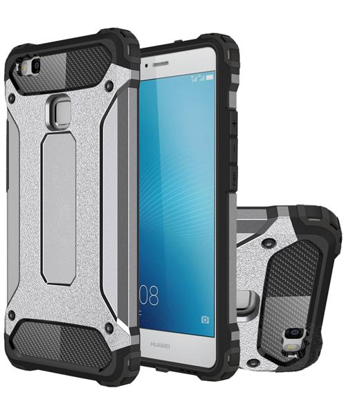 Huawei P9 Lite Armor Guard Hybrid Case Grijs afbeelding 3