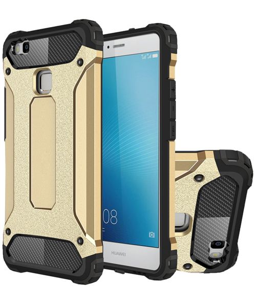 Huawei P9 Lite Armor Guard Hybrid Case Goud afbeelding 3