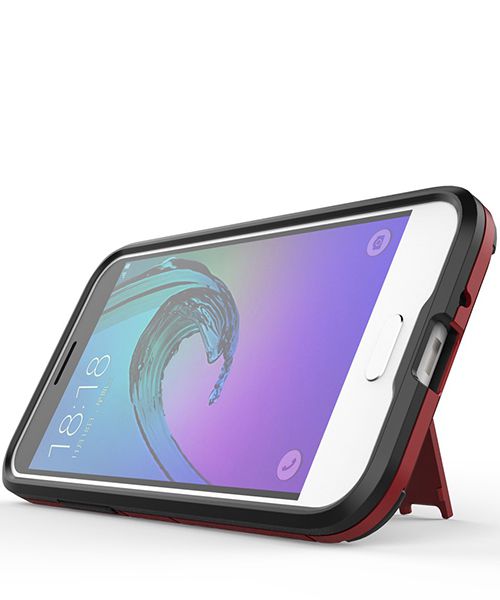 Hybride Samsung Galaxy J1 (2016) Hoesje Rood afbeelding 5