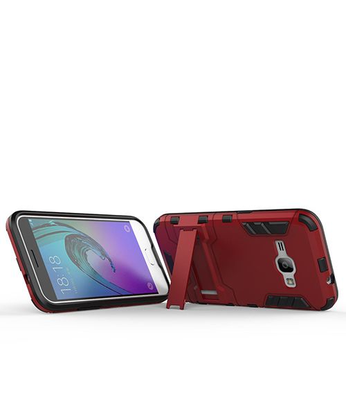 Hybride Samsung Galaxy J1 (2016) Hoesje Rood afbeelding 7