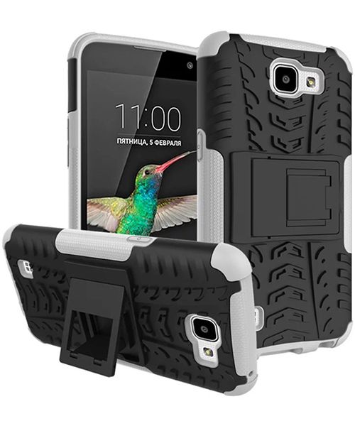 Hybride LG K4 Hoesje Wit afbeelding 2