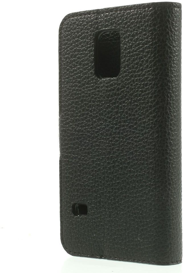 Samsung Galaxy S5 Mini Portemonnee Hoesje Zwart afbeelding 3