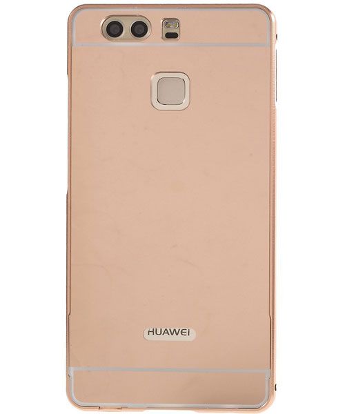 Huawei P9 Hoesje Metalen Frame Roze Gold afbeelding 3