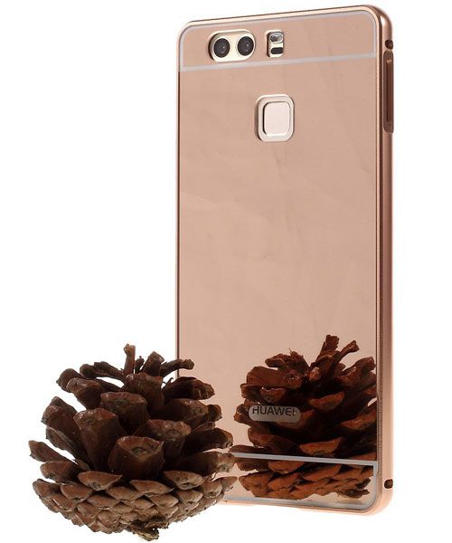 Huawei P9 Hoesje Metalen Frame Roze Gold afbeelding 5