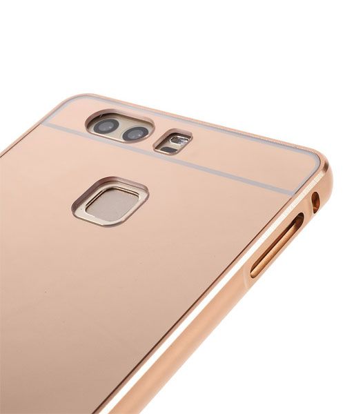 Huawei P9 Hoesje Metalen Frame Roze Gold afbeelding 6