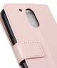 Motorola Moto G4 hoesje met kaarthouder roze