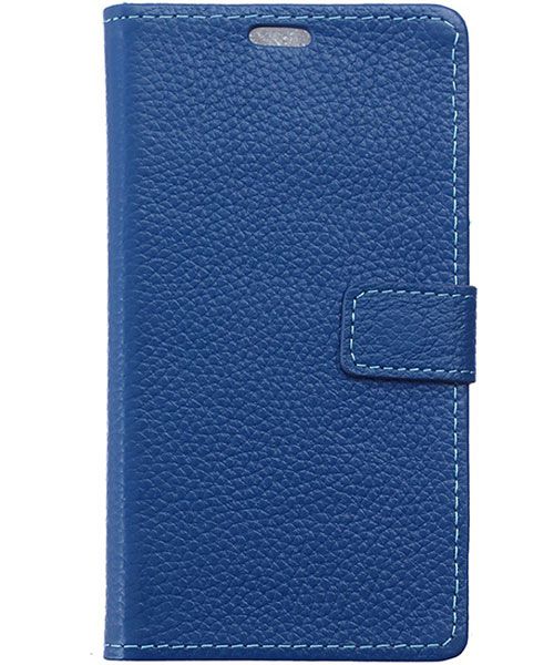 Echt Leren Motorola Moto G4 Hoesje Blauw afbeelding 5
