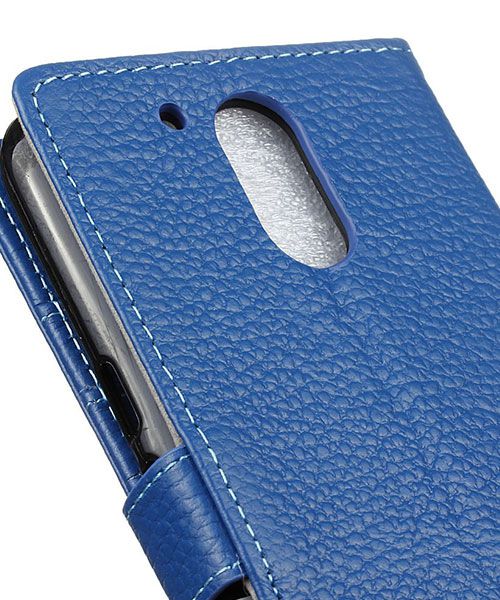 Echt Leren Motorola Moto G4 Hoesje Blauw afbeelding 7