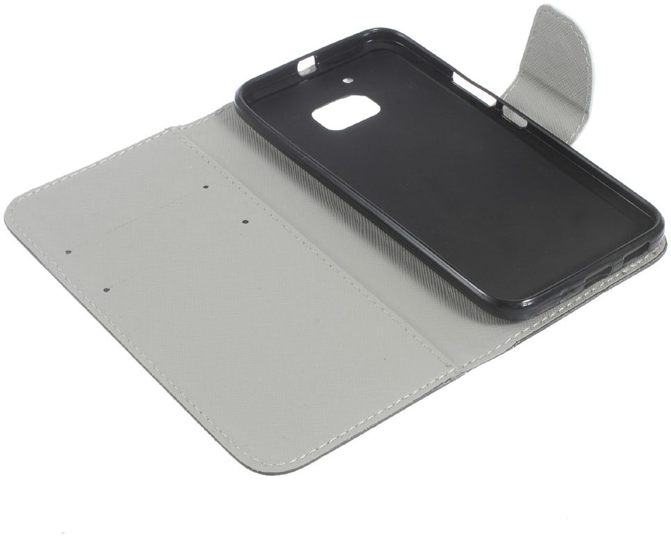 HTC 10 Portemonnee Flip Hoesje Print Don't Touch My Phone afbeelding 4