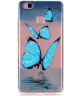 Huawei P9 Lite TPU Hoesje Blue Butterfly