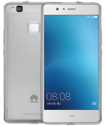 Huawei P9 Lite Transparant TPU Hoesje Grijs Hoesjes