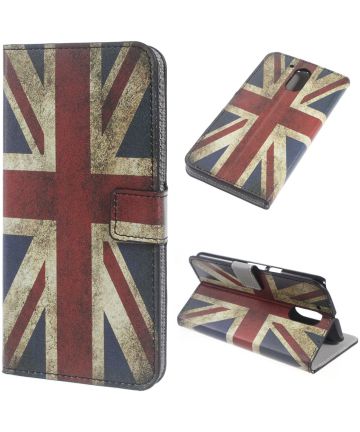 Motorola Moto G4 Wallet Case Hoesje met Print Britse vlag Hoesjes