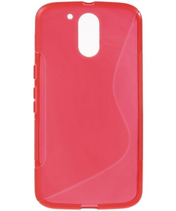 Motorola Moto G4 hoesje S-Shape TPU rood Hoesjes