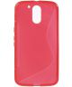 Motorola Moto G4 hoesje S-Shape TPU rood
