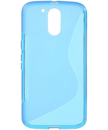 Motorola Moto G4 hoesje S-Shape TPU blauw Hoesjes