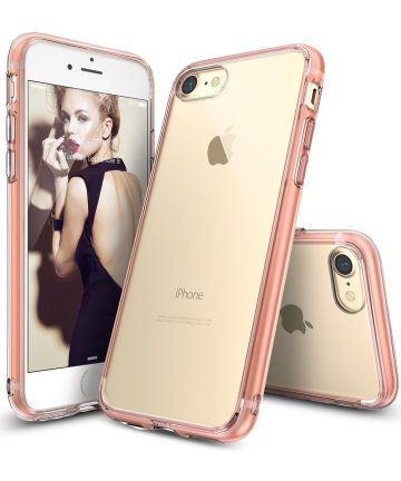 Ringke Fusion iPhone 7 / 8 Hoesje Doorzichtig Rose Gold Hoesjes