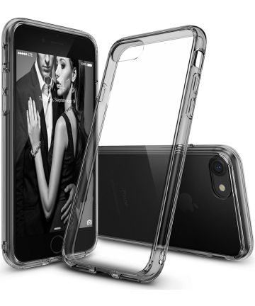 Ringke Fusion iPhone 7 / 8 Hoesje Doorzichtig Smoke Black Hoesjes