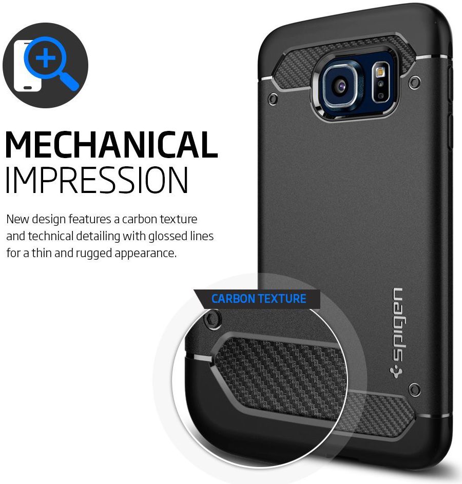 Spigen Rugged Armor Case Samsung Galaxy S6 afbeelding 3