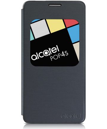 Alcatel POP 4S Aero Flip Cover Zwart Hoesjes