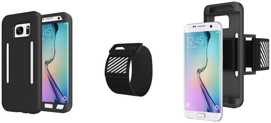 Samsung Galaxy S7 Edge Silicone Hoesje met Sport Armband Zwart afbeelding 11