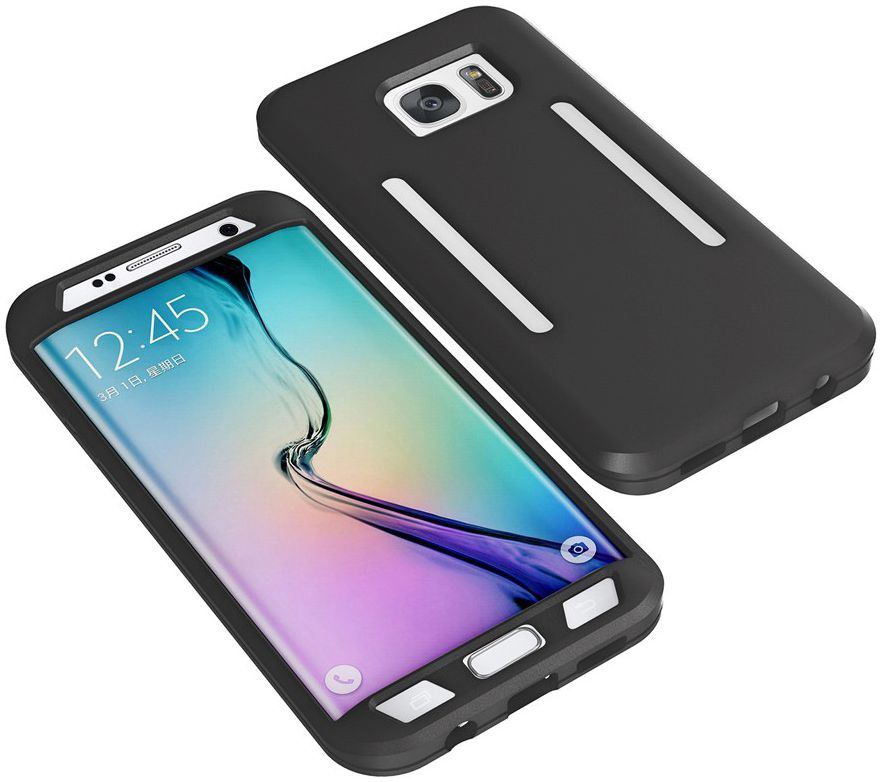 Samsung Galaxy S7 Edge Silicone Hoesje met Sport Armband Zwart afbeelding 7