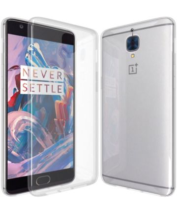 Transparant OnePlus 3T / 3 backcover TPU hoesje Hoesjes