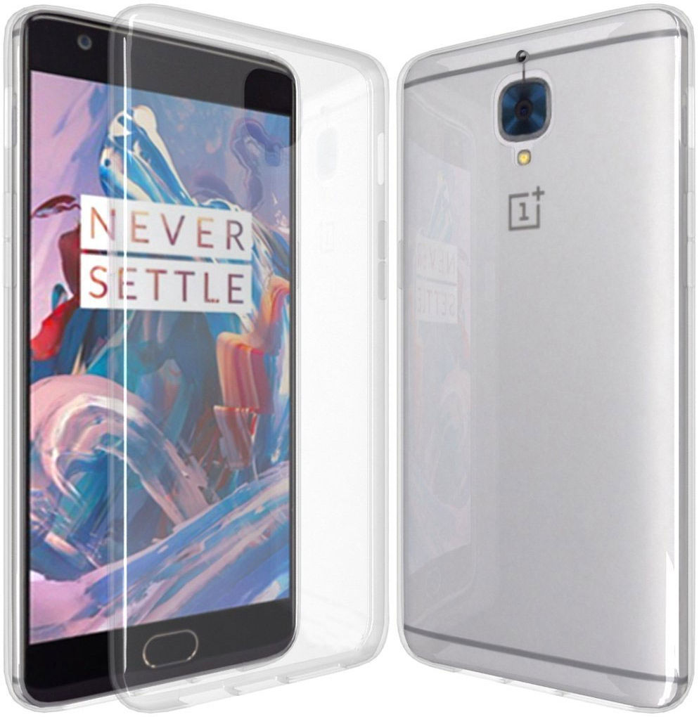 Transparant OnePlus 3T / 3 backcover TPU hoesje afbeelding 1