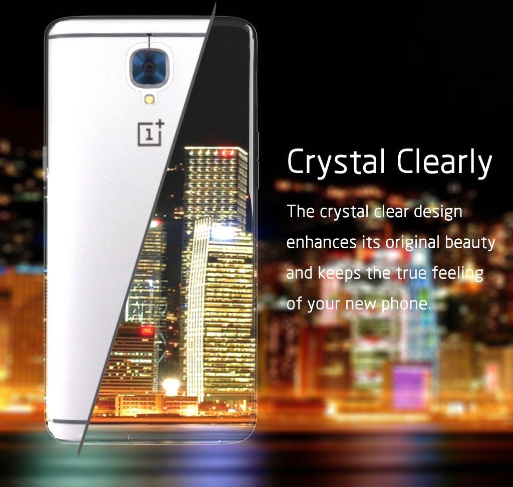 Transparant OnePlus 3T / 3 backcover TPU hoesje afbeelding 2