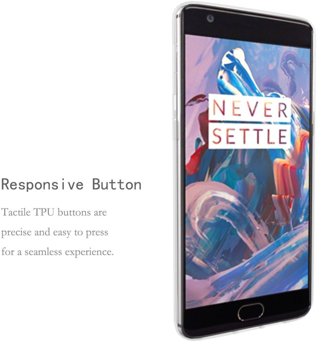 Transparant OnePlus 3T / 3 backcover TPU hoesje afbeelding 5