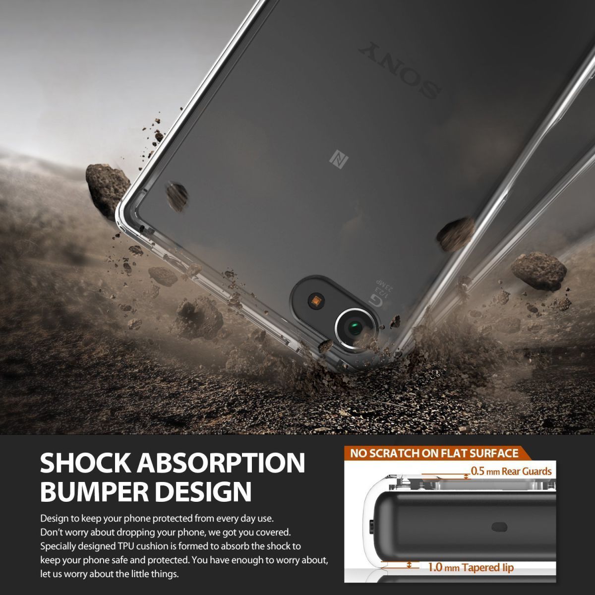 Ringke Fusion Sony Xperia Z5 Compact Hoesje Doorzichtig Crystal View afbeelding 6