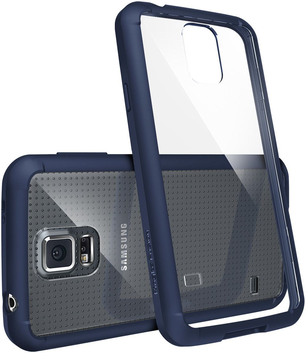 Ringke Fusion Samsung Galaxy S5 (Neo) hoesje doorzichtig Blauw afbeelding 1