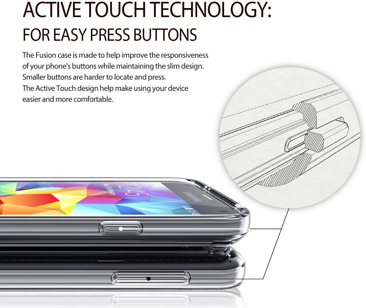 Ringke Fusion Samsung Galaxy S5 (Neo) hoesje doorzichtig Blauw afbeelding 7