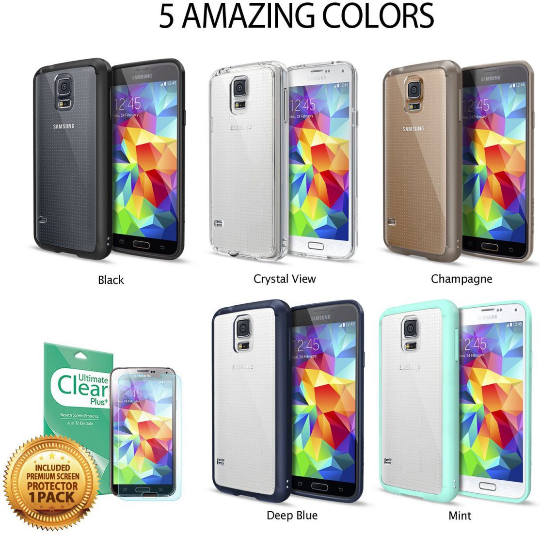 Ringke Fusion Samsung Galaxy S5 (Neo) hoesje doorzichtig Blauw afbeelding 9