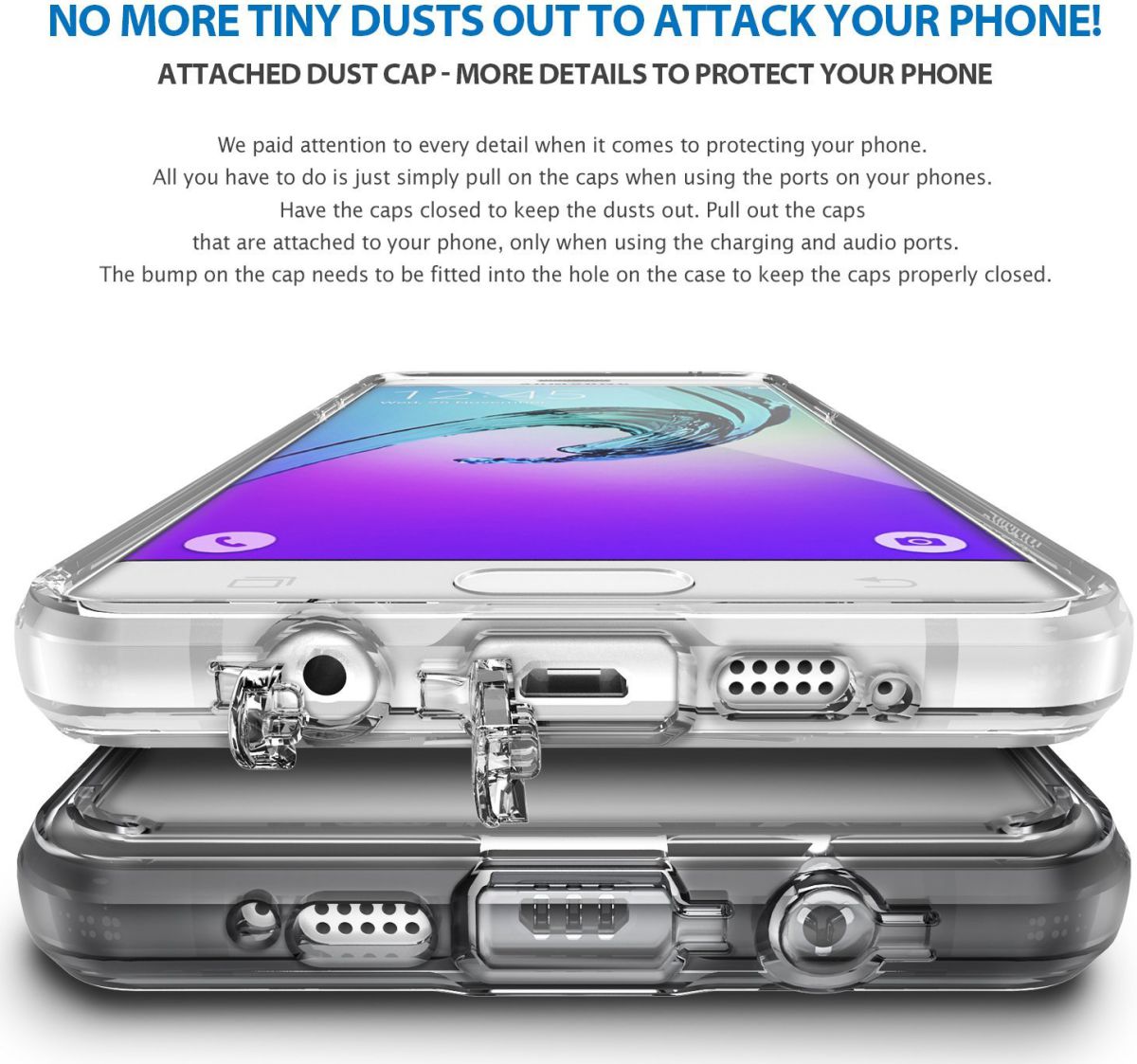 Ringke Fusion Samsung Galaxy A3 (2016) Hoesje Doorzichtig Rose Gold afbeelding 4