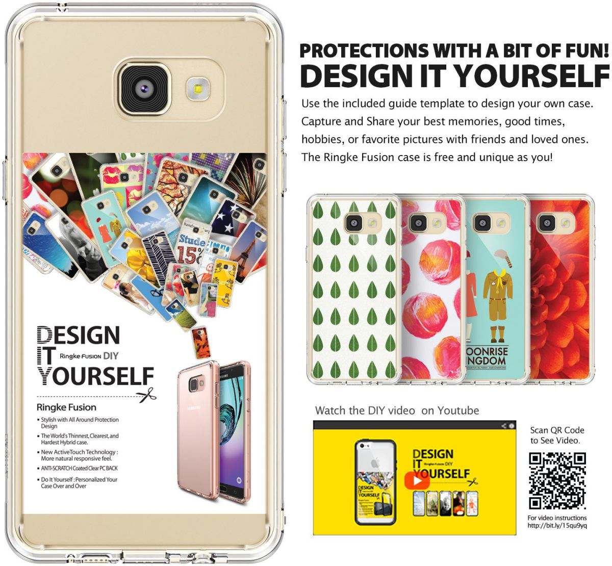 Ringke Fusion Samsung Galaxy A3 (2016) Hoesje Doorzichtig Rose Gold afbeelding 7