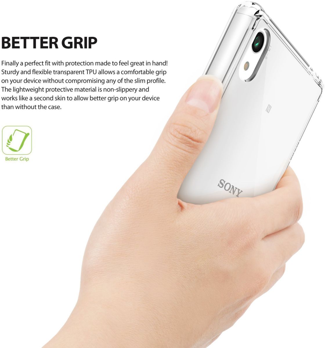Ringke Fusion Sony Xperia Z5 Hoesje Doorzichtig Crystal View afbeelding 3