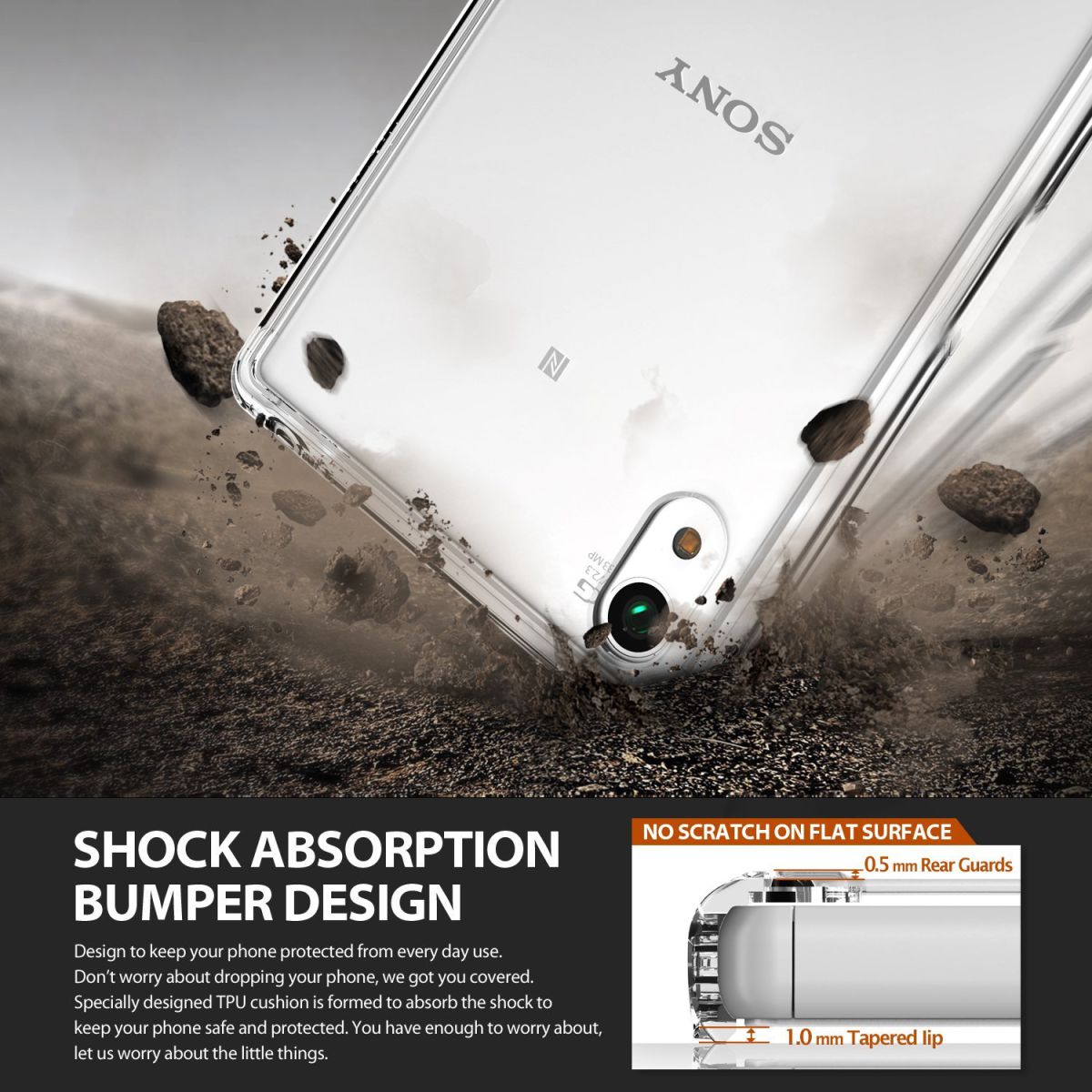 Ringke Fusion Sony Xperia Z5 Hoesje Doorzichtig Crystal View afbeelding 4