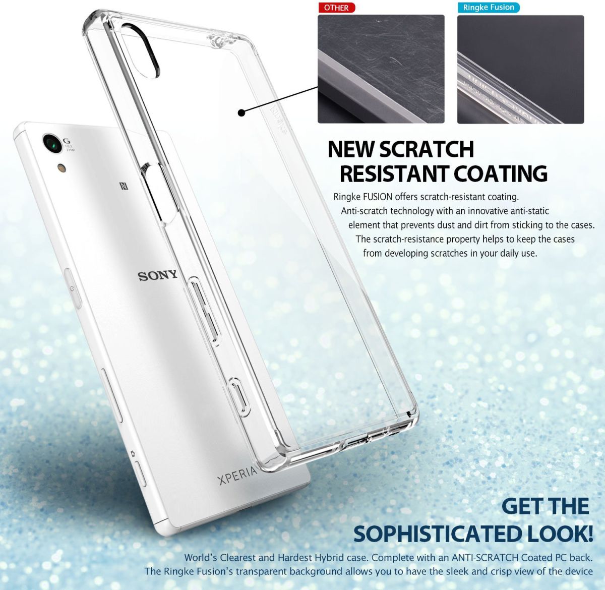 Ringke Fusion Sony Xperia Z5 Hoesje Doorzichtig Crystal View afbeelding 5