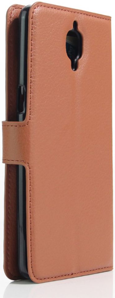 OnePlus 3T / 3 hoesje met kaarthouder bruin afbeelding 5