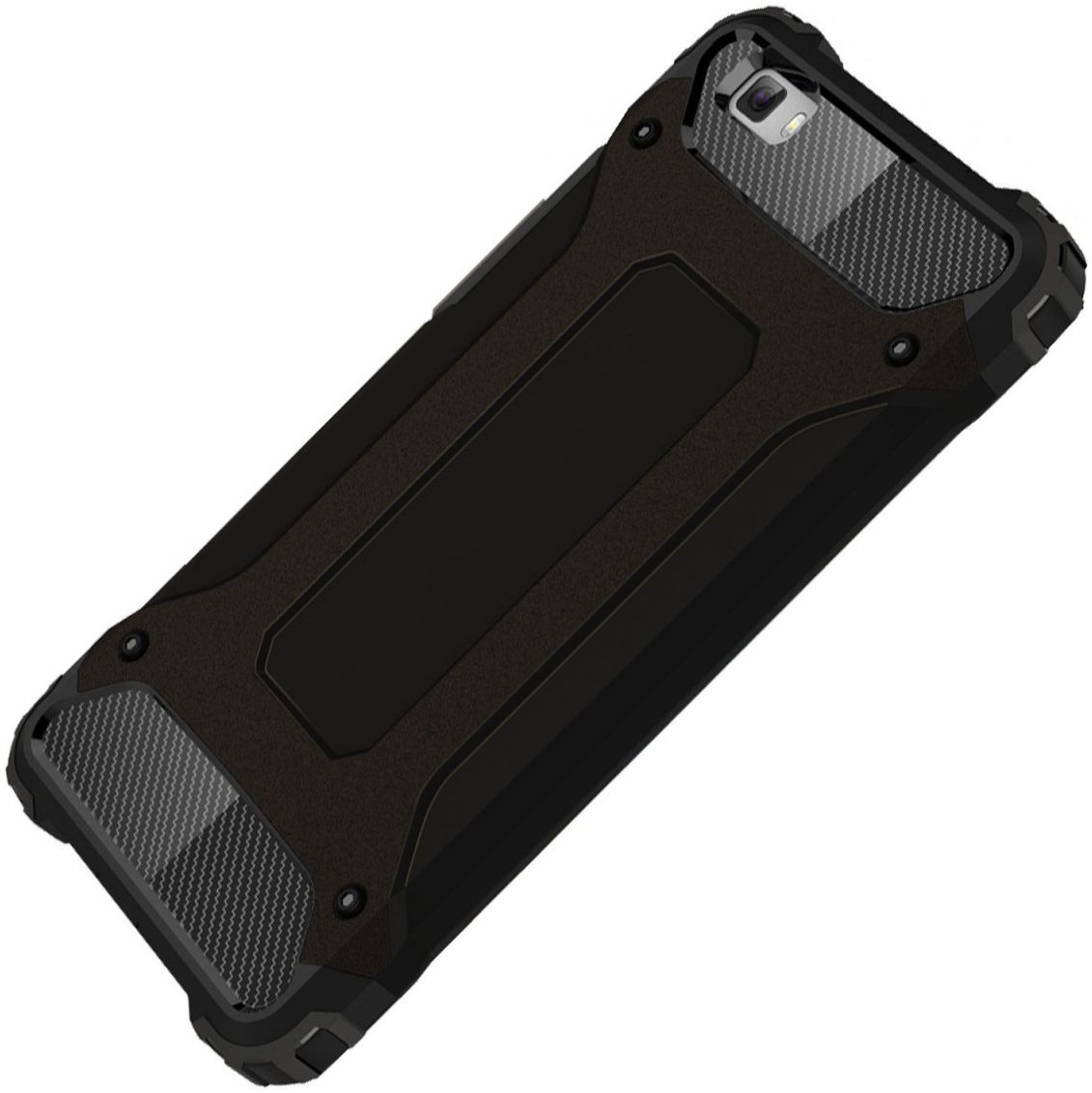 Hybride Huawei Ascend P8 Lite Hoesje Zwart afbeelding 2