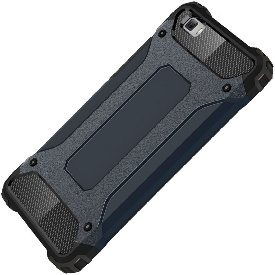 Hybride Huawei Ascend P8 Lite Hoesje Donker Blauw afbeelding 2
